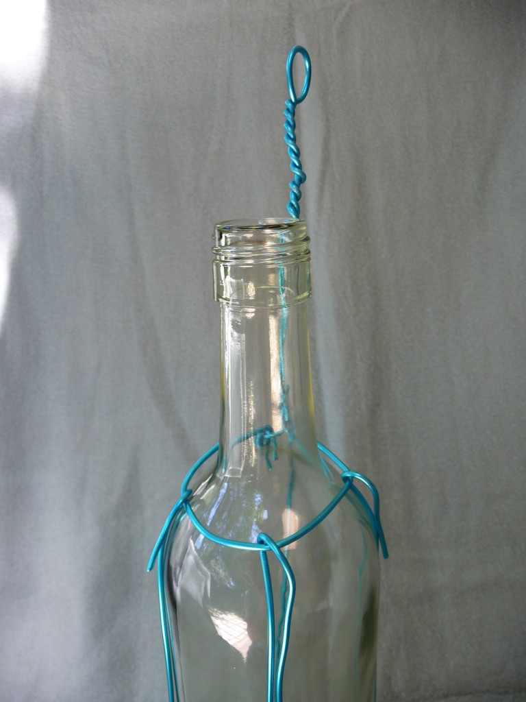 Vase from Wine Bottles